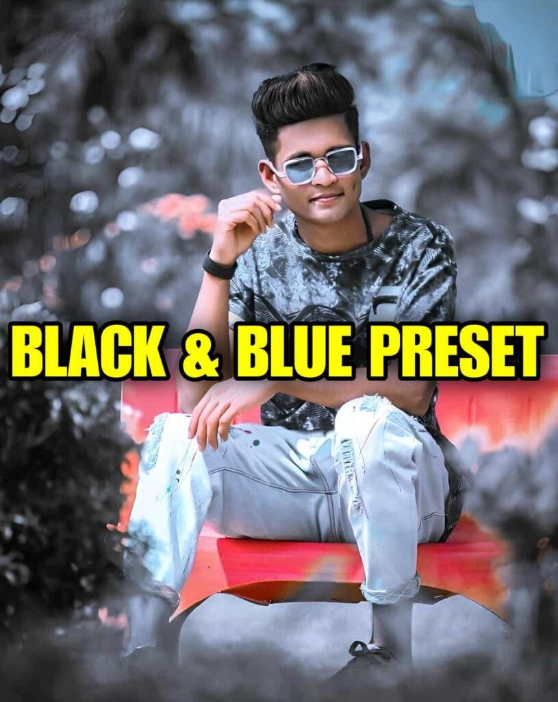 Black and blue effect lightroom presets free download