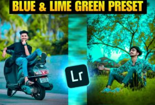 Blue and Lime Green Lightroom Preset