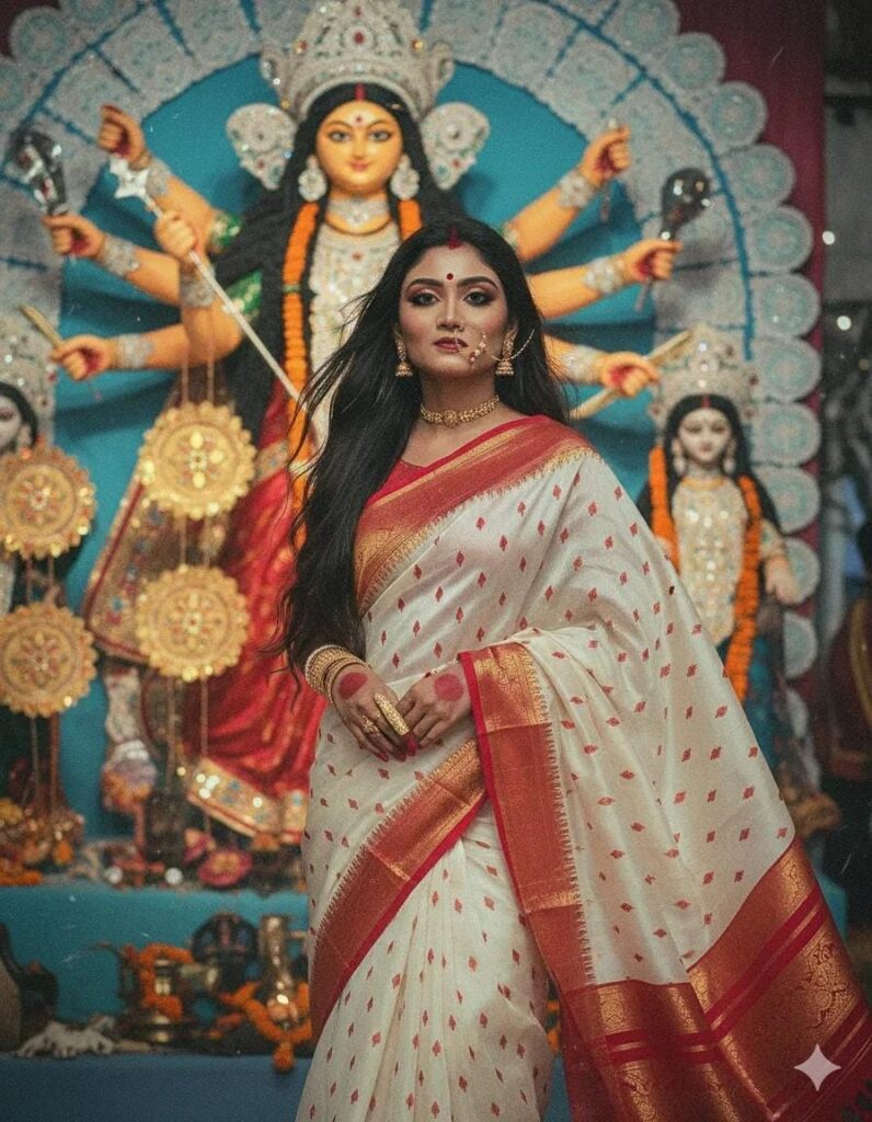 durga puja ai photo editing prompt