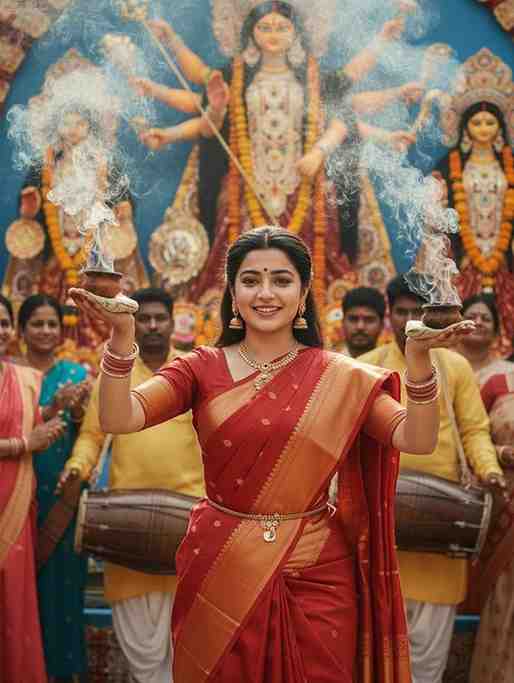 durga puja photo editing gemini prompt