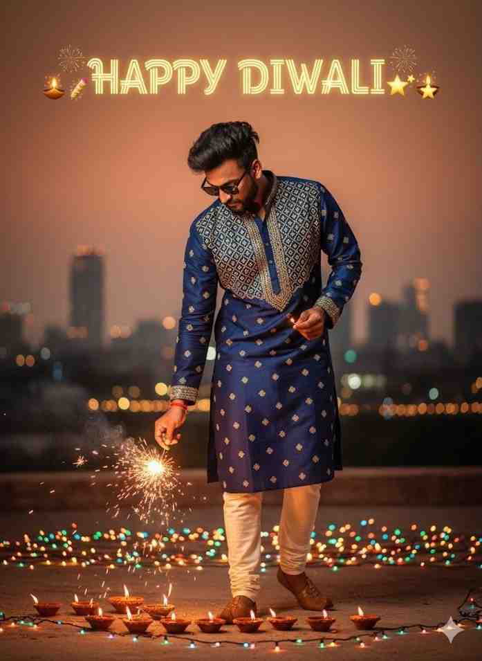 diwali photo editing gemini prompt