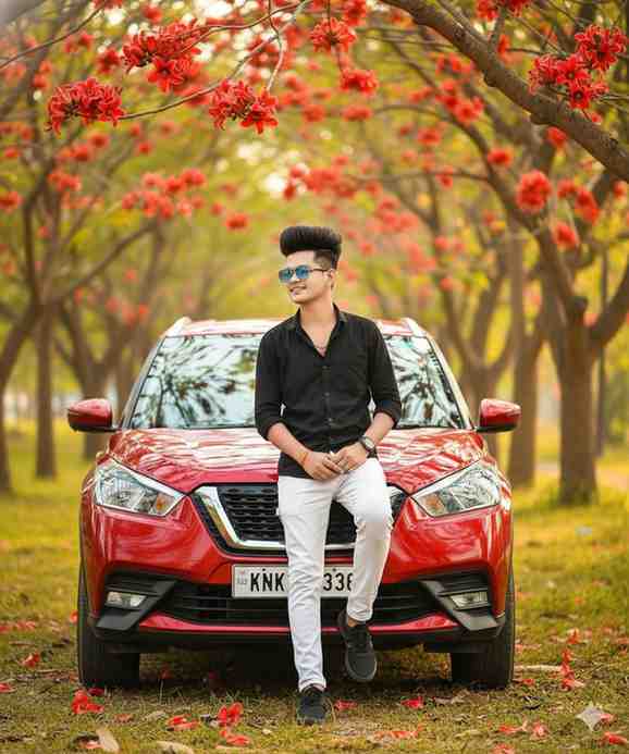 retro style photo editing for boy