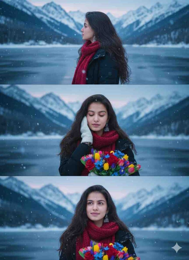 Google Gemini 3 Layer Snowfall Ai Photo Editing Prompt