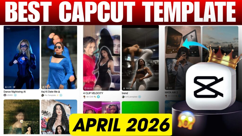 April Capcut Template 1 Click Video Editing