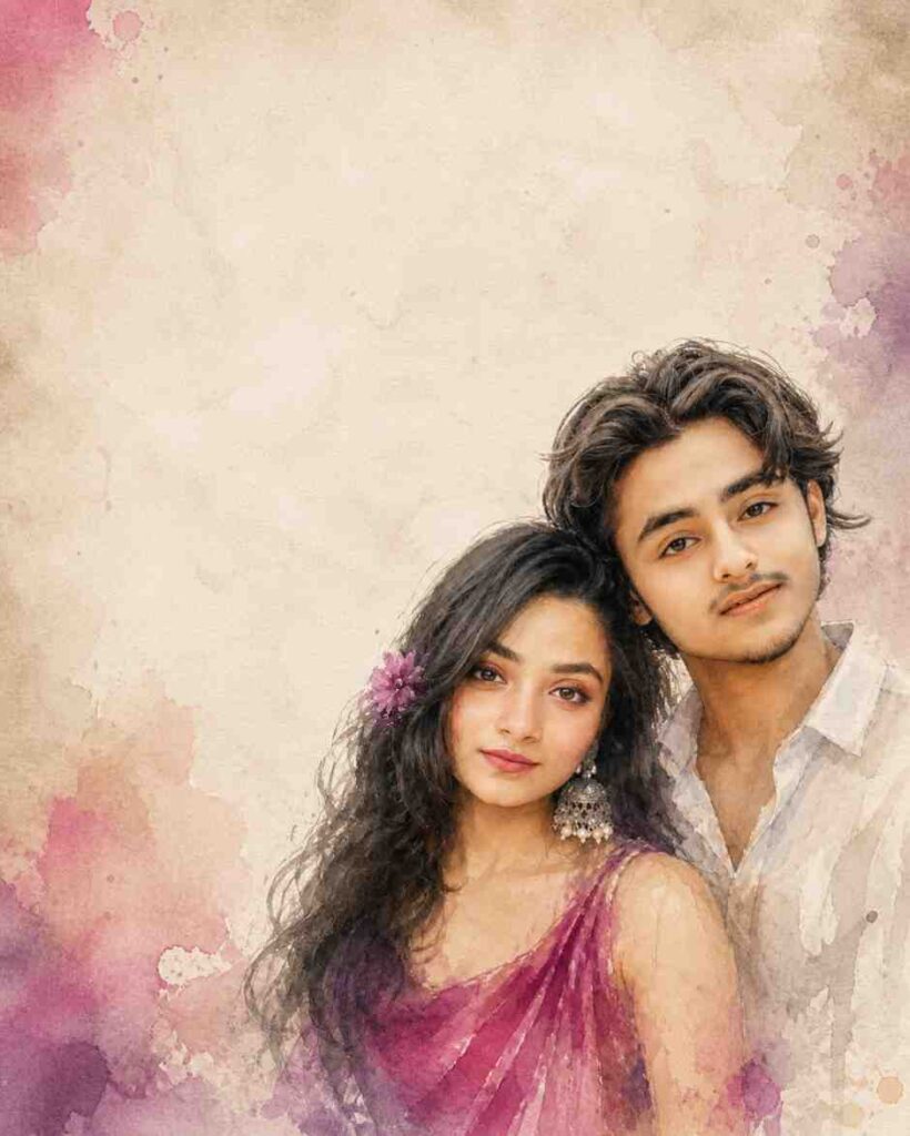 Couple Photo Editing Wallpaper