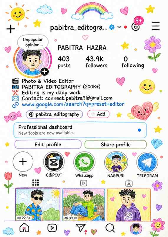 Drawing Wali Instagram Profile Photo Editing