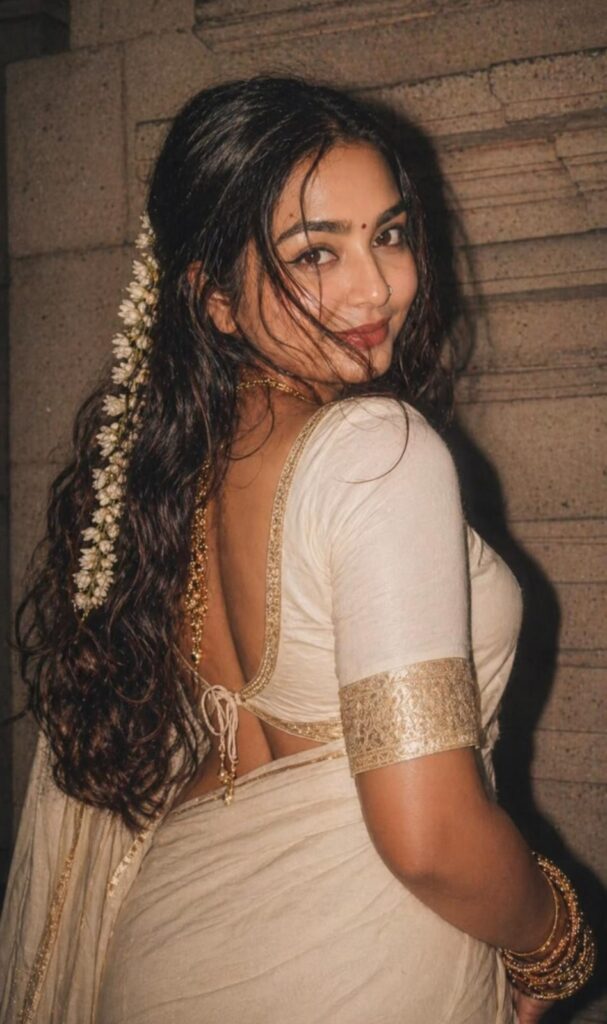 South Indian style Saree photo editing prompt