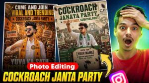 Cockroach Janta Party Ai Photo Editing Prompt
